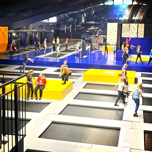 Trampoline park in Germany produced by Flick Play manufacturer