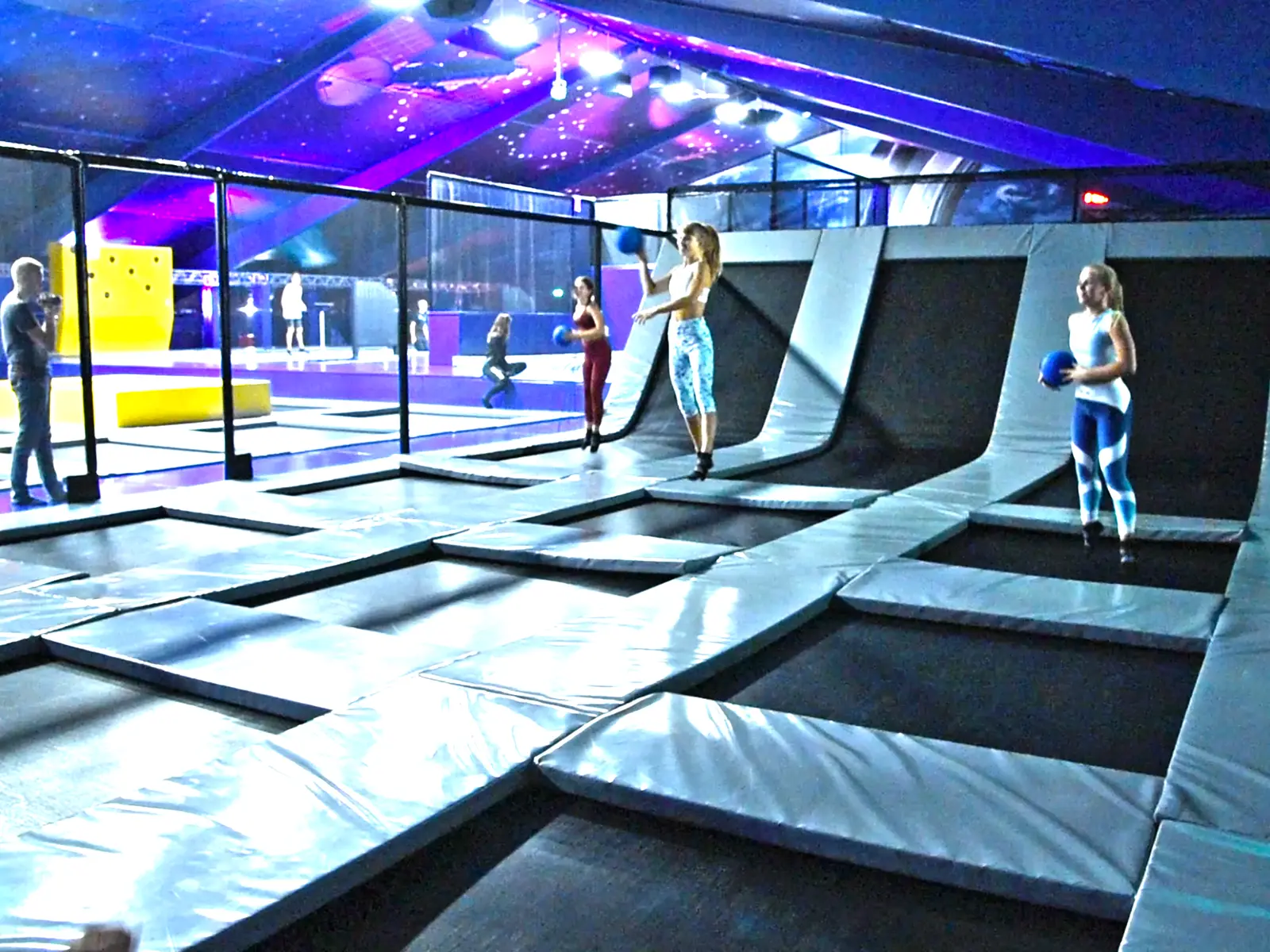 Dodgeball trampoline court in Germany from European manufacturer